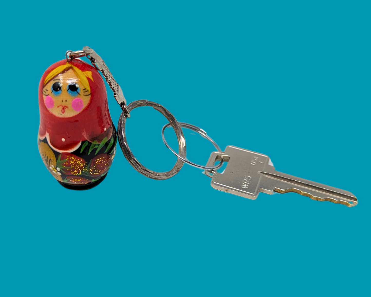 Vintage Russian Doll Toy Keychain