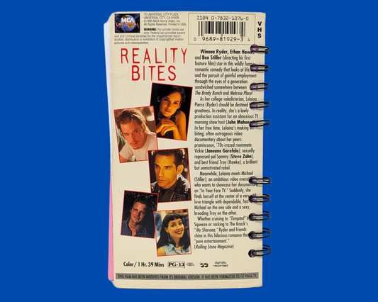 Reality Bites VHS Movie Notebook