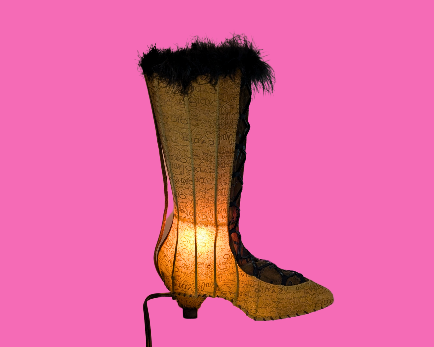 Vintage 1990's Heeled Boot Lamp