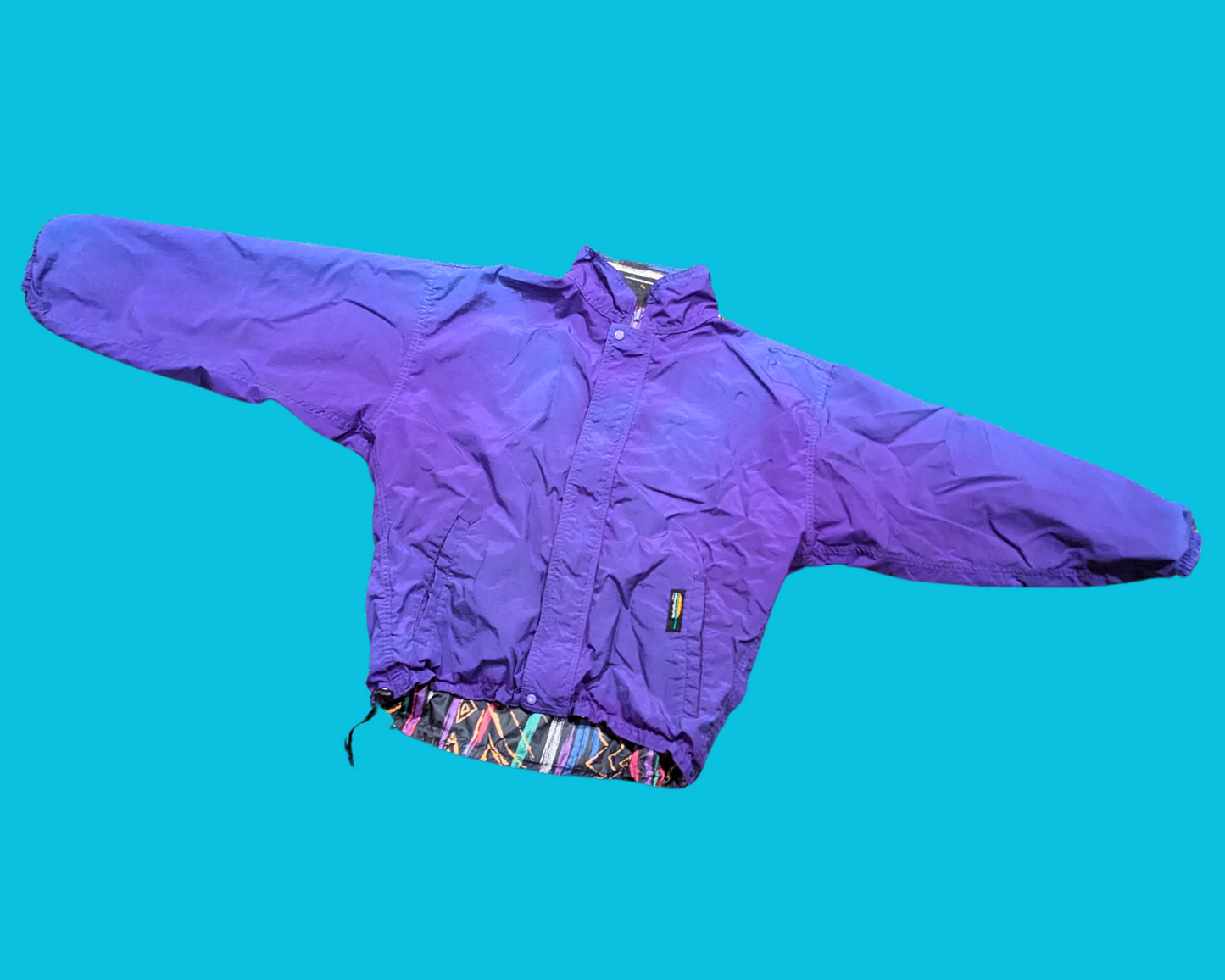 Vintage 1990's Chlorophylle, Gore-Tex Reversible Electric Purple Fleece Size M