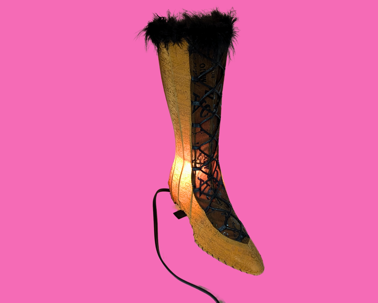 Vintage 1990's Heeled Boot Lamp