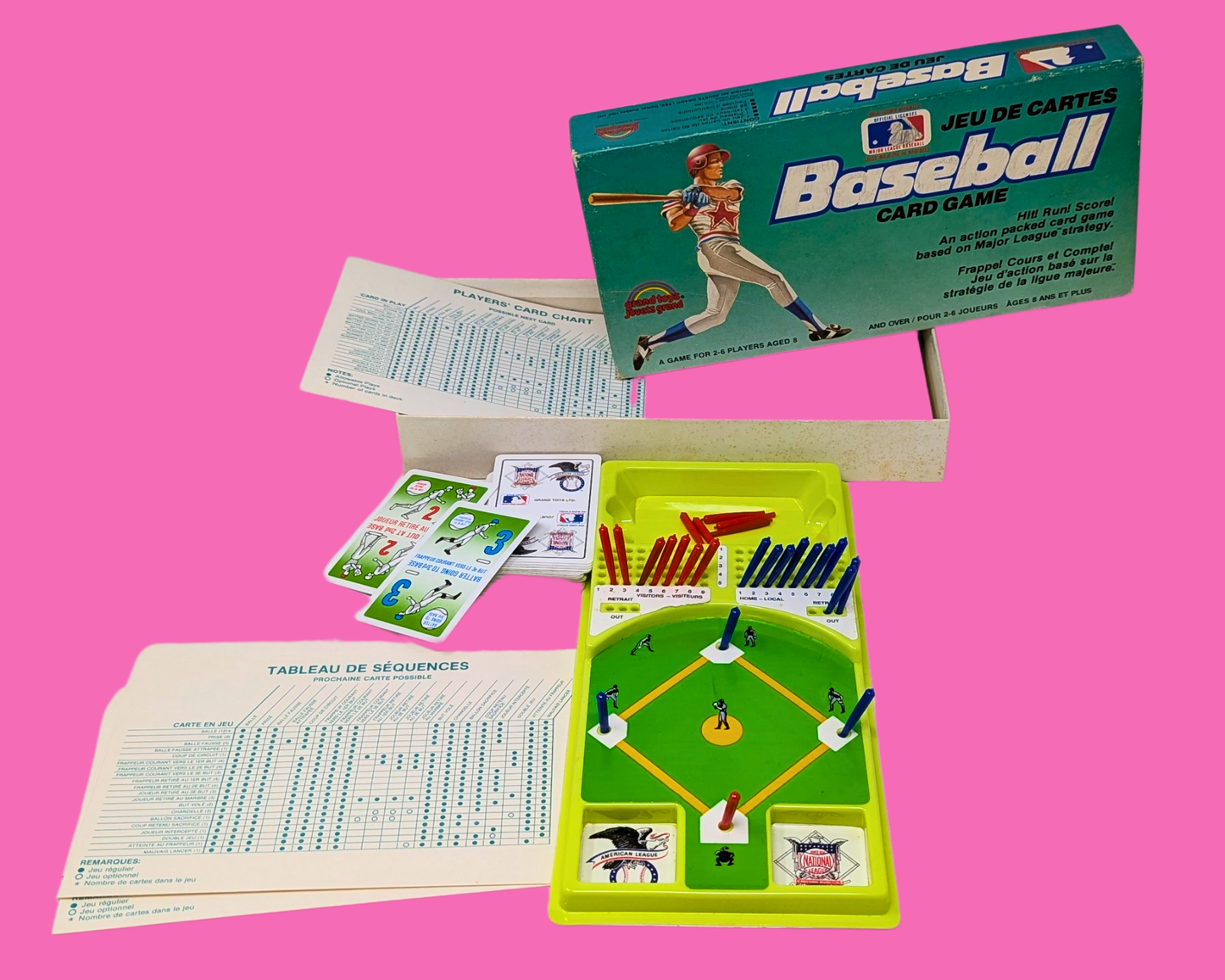 Vintage 1980's Major League Baseball Card Game