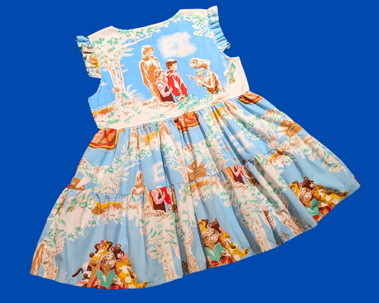 Handmade, Upcycled Vintage E.T Bedsheet Dress Size L-XL