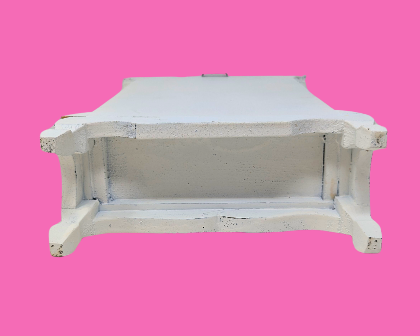 Vintage 1990's White, Small Shelf Jewelry Box