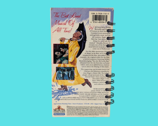 Singing in the Rain VHS Movie Notebook