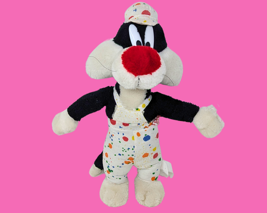 Vintage 1990's Official Looney Tunes, Sylvester Plush Toy