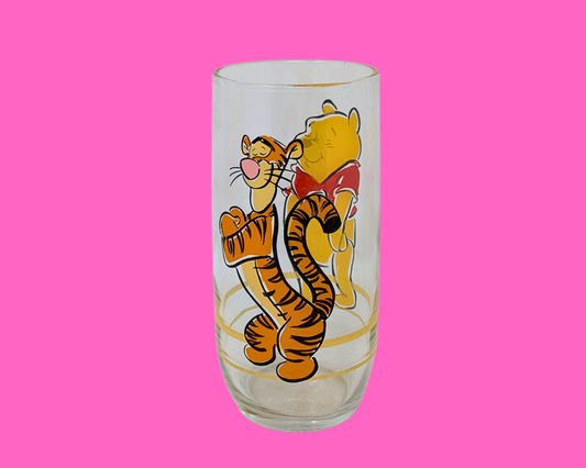 Y2K Walt Disney's Winnie The Pooh and Tigger Collectible Glass