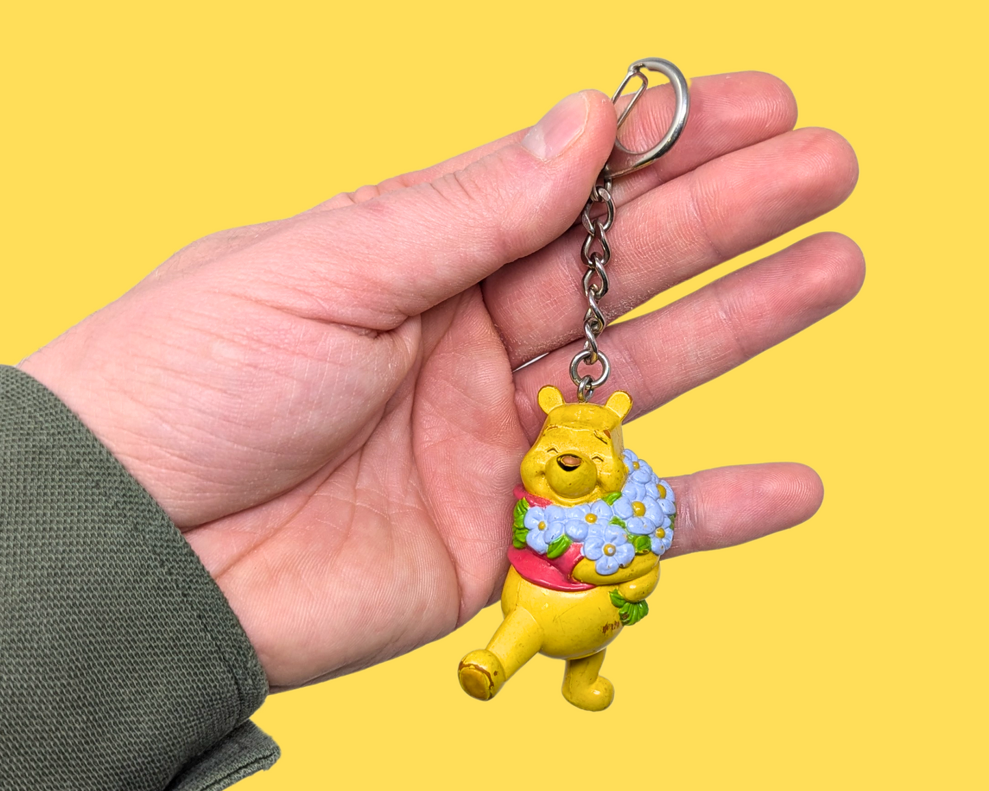 Vintage Winnie the Pooh Toy Keychain