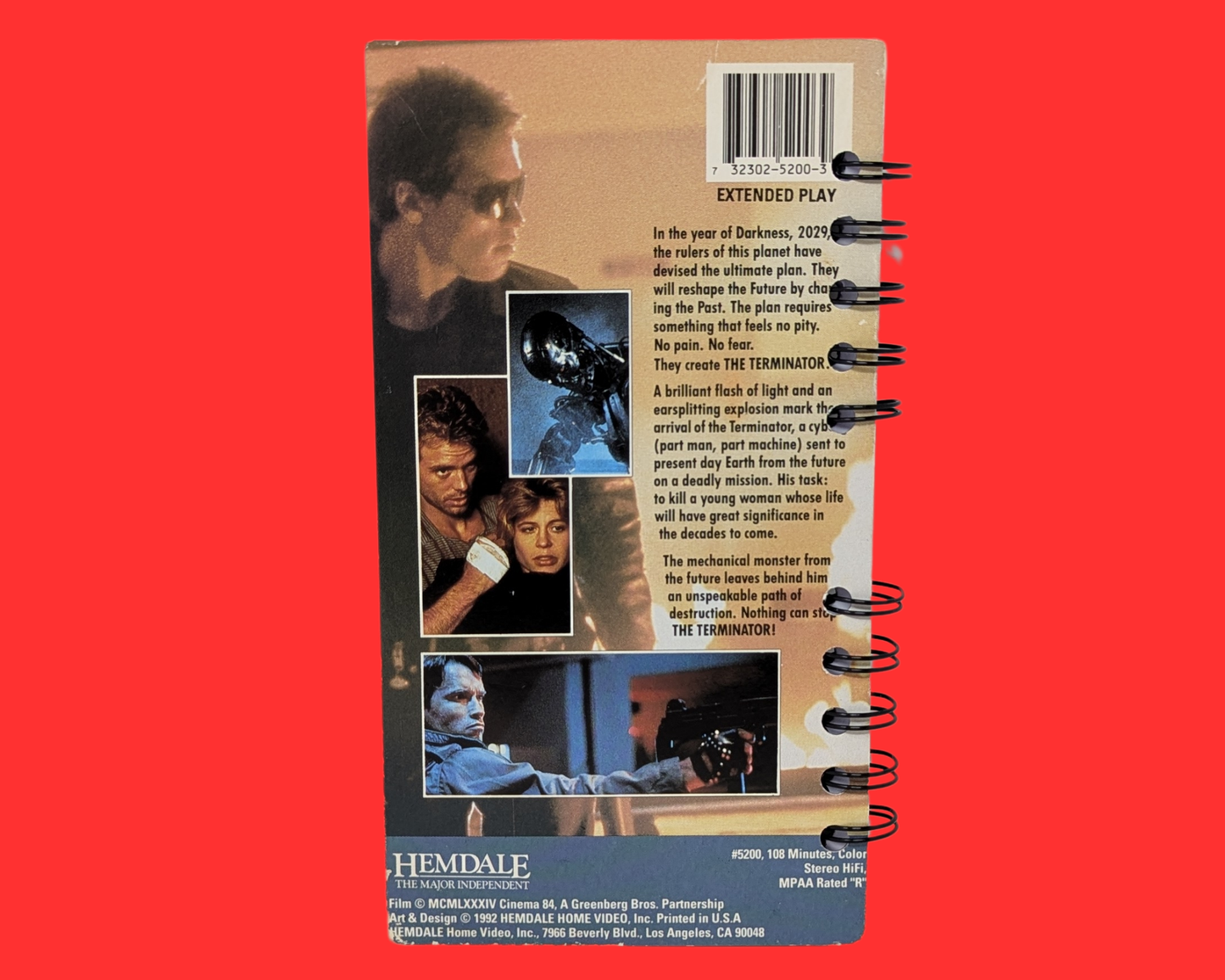 Terminator VHS Movie Notebook