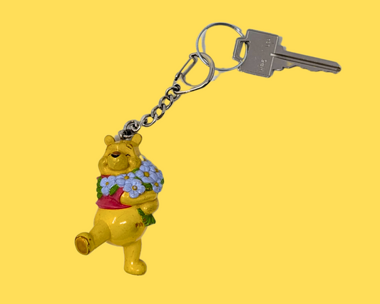 Vintage Winnie the Pooh Toy Keychain