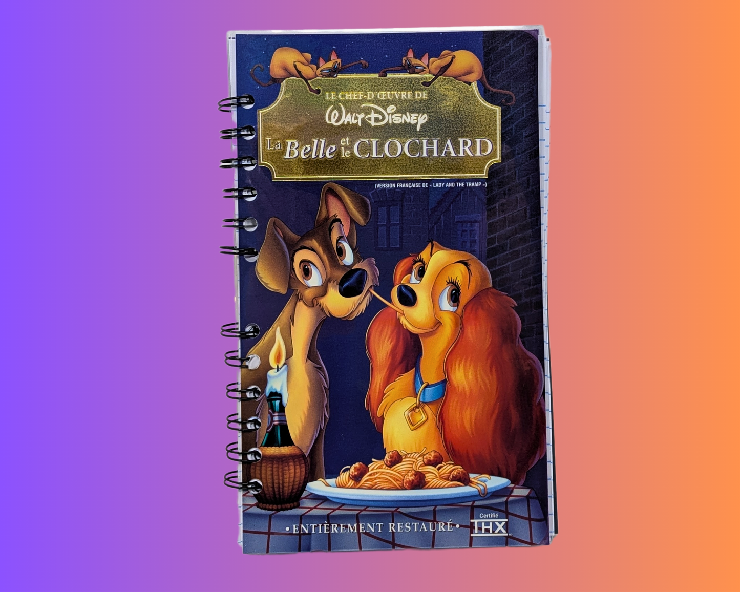 Lady And The Tramp VHS Movie Notebook