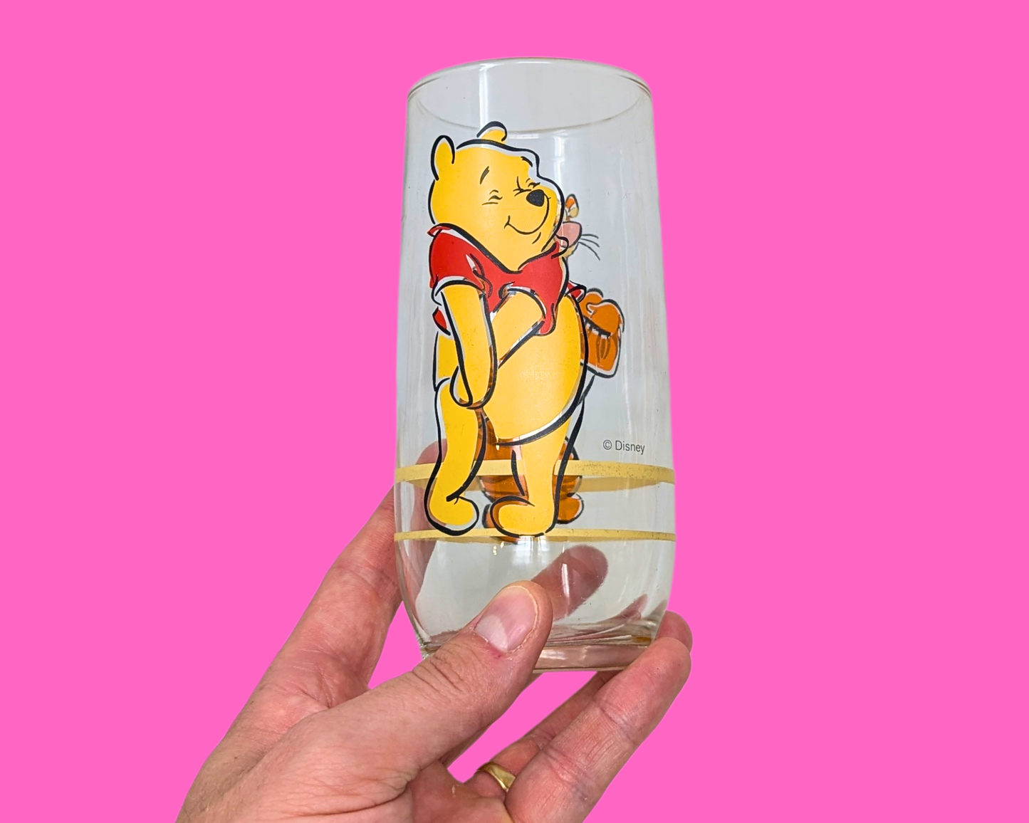 Y2K Walt Disney's Winnie The Pooh and Tigger Collectible Glass