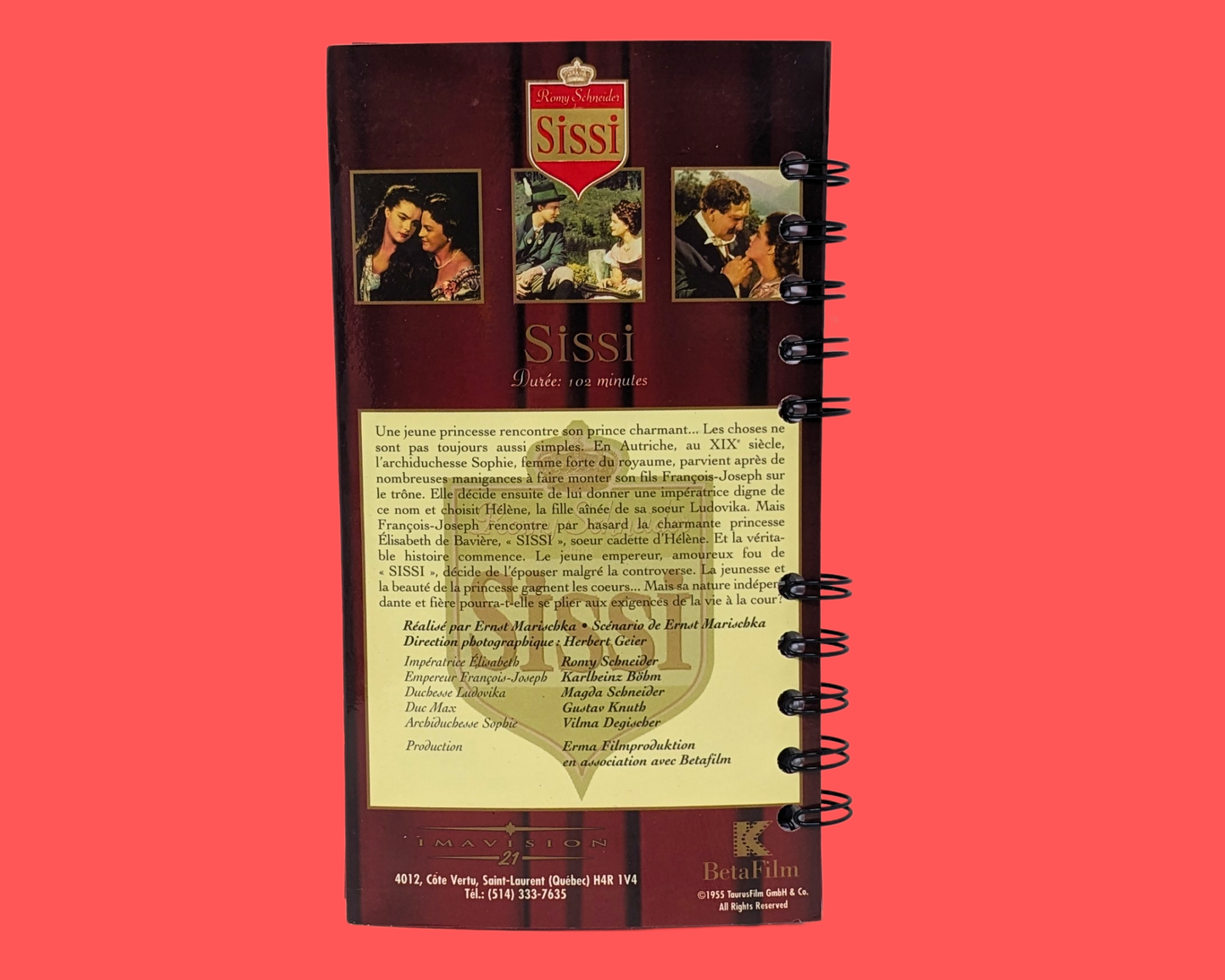 Sissi VHS Movie Notebook