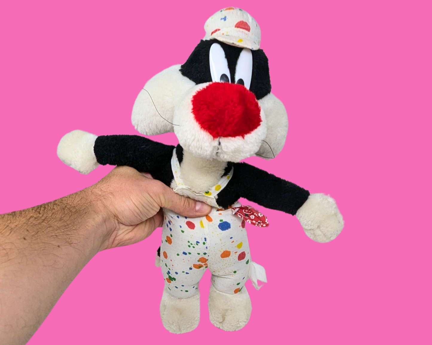 Vintage 1990's Official Looney Tunes, Sylvester Plush Toy