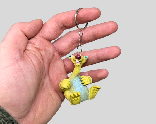 Handmade, Upcycled Sid, The Sloth Toy Keychain