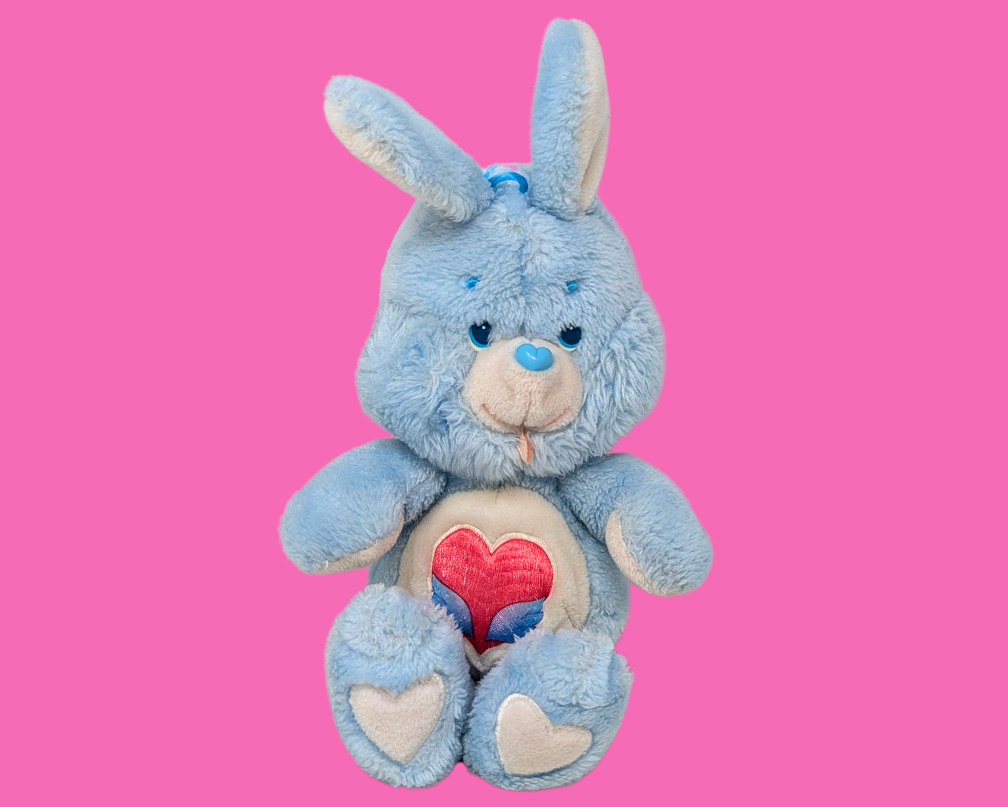 Vintage 1980's Care Bears Cousin Swift Heart Rabbit Plush Toy