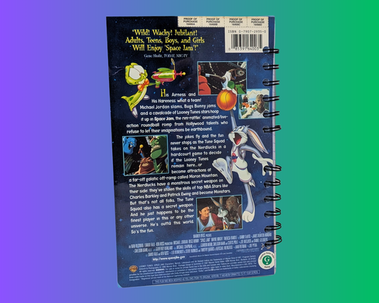 Space Jam VHS Movie Notebook