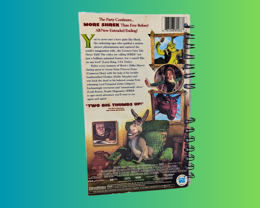 Shrek VHS Movie Notebook