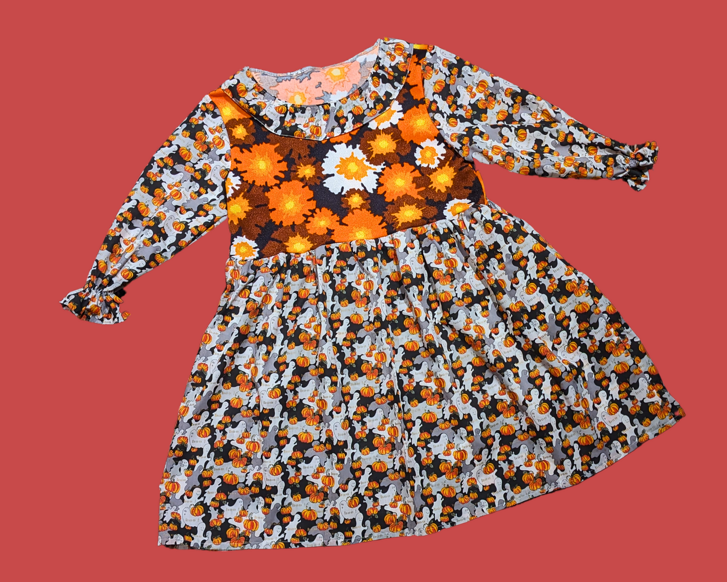 Handmade, Upcycled Halloween Themed Dress Size L