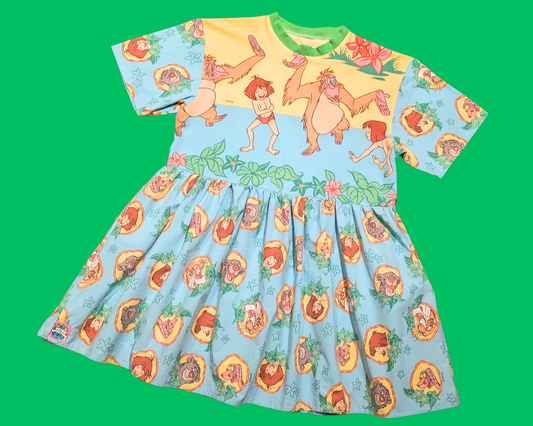 Handmade, Upcycled Walt Disney The Jungle Book Dress Fits Size S-M-L-XL