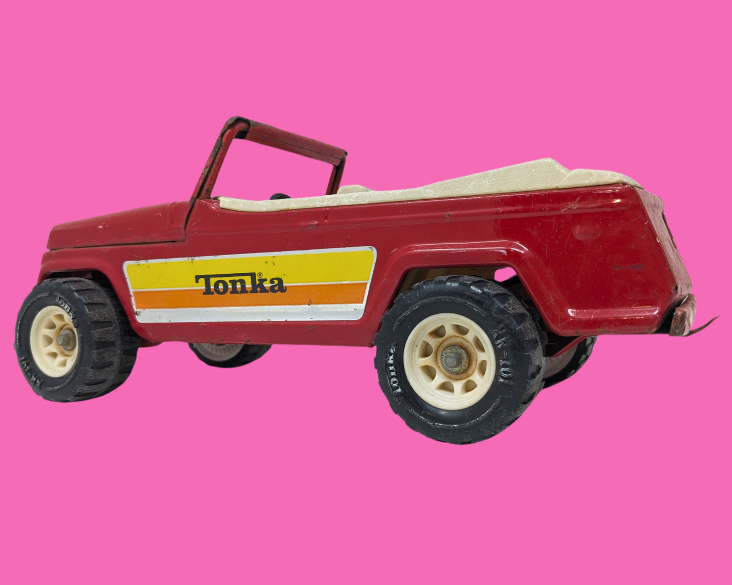 Vintage 1970's Red Convertible Tonka Car