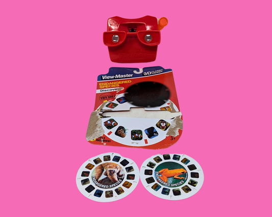 Y2K Red View-Master Toy with Disks and Original Packaging