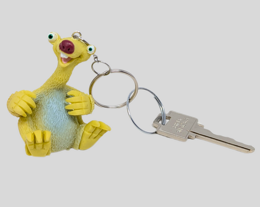 Handmade, Upcycled Sid, The Sloth Toy Keychain