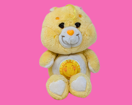 Vintage 1980's Yellow Care Bear Plushie