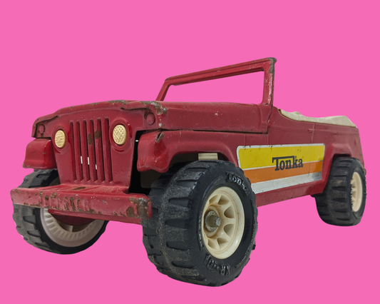 Vintage 1970's Red Convertible Tonka Car