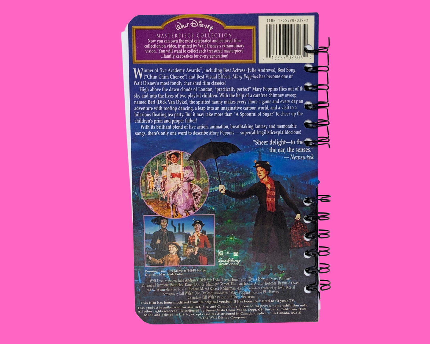 Mary Poppins, Walt Disney VHS Movie Notebook