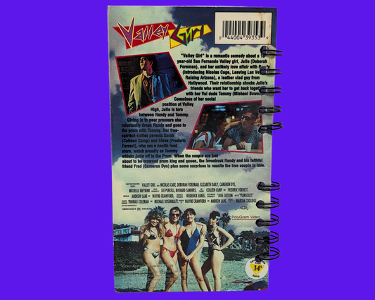 Valley Girl VHS Movie Notebook