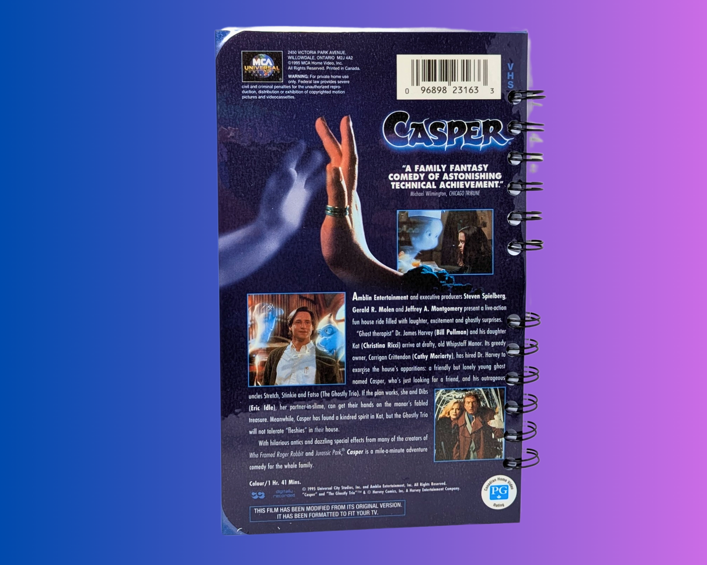 Casper VHS Movie Notebook