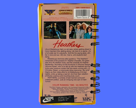 Heathers VHS Movie Notebook