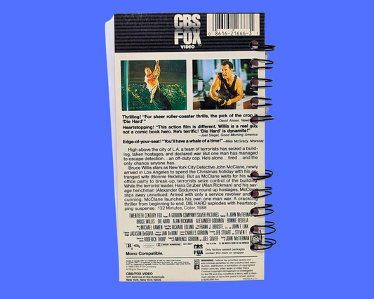 Die Hard VHS Movie Notebook