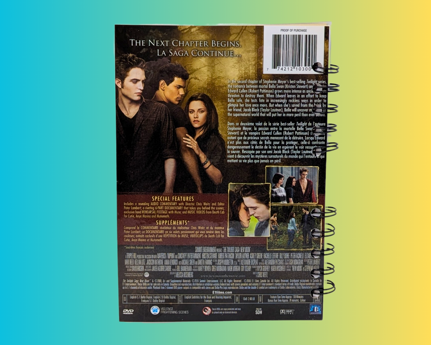 Twilight New Moon DVD Movie Notebook