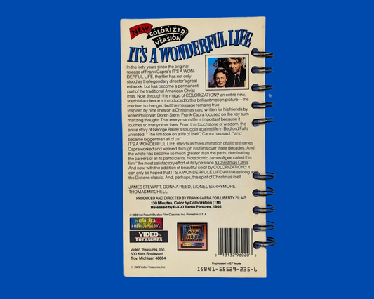 It's A Wonderful Life VHS Movie Notebook