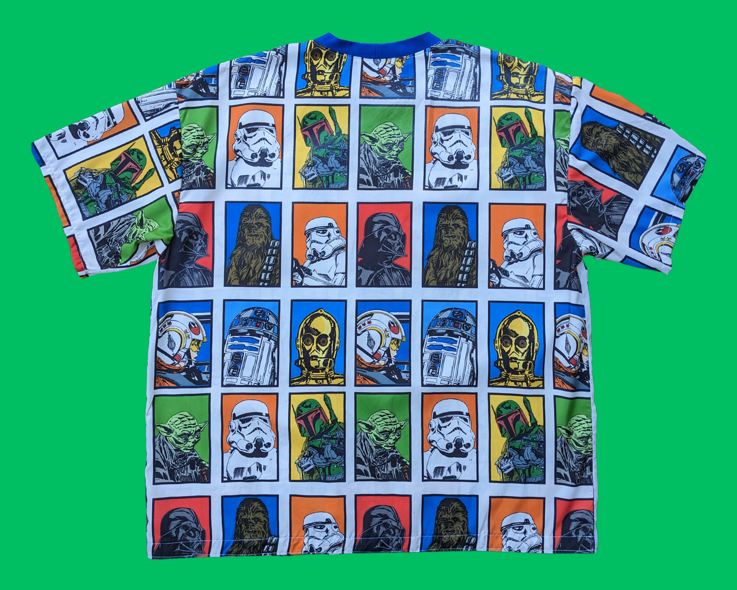 MADE TO ORDER, Handmade, Upcycled Star Wars, The Phantom Menace Bedsheet T-Shirt Oversized XL