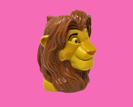 Vintage 1990's Lion King Mufasa Plastic Mug