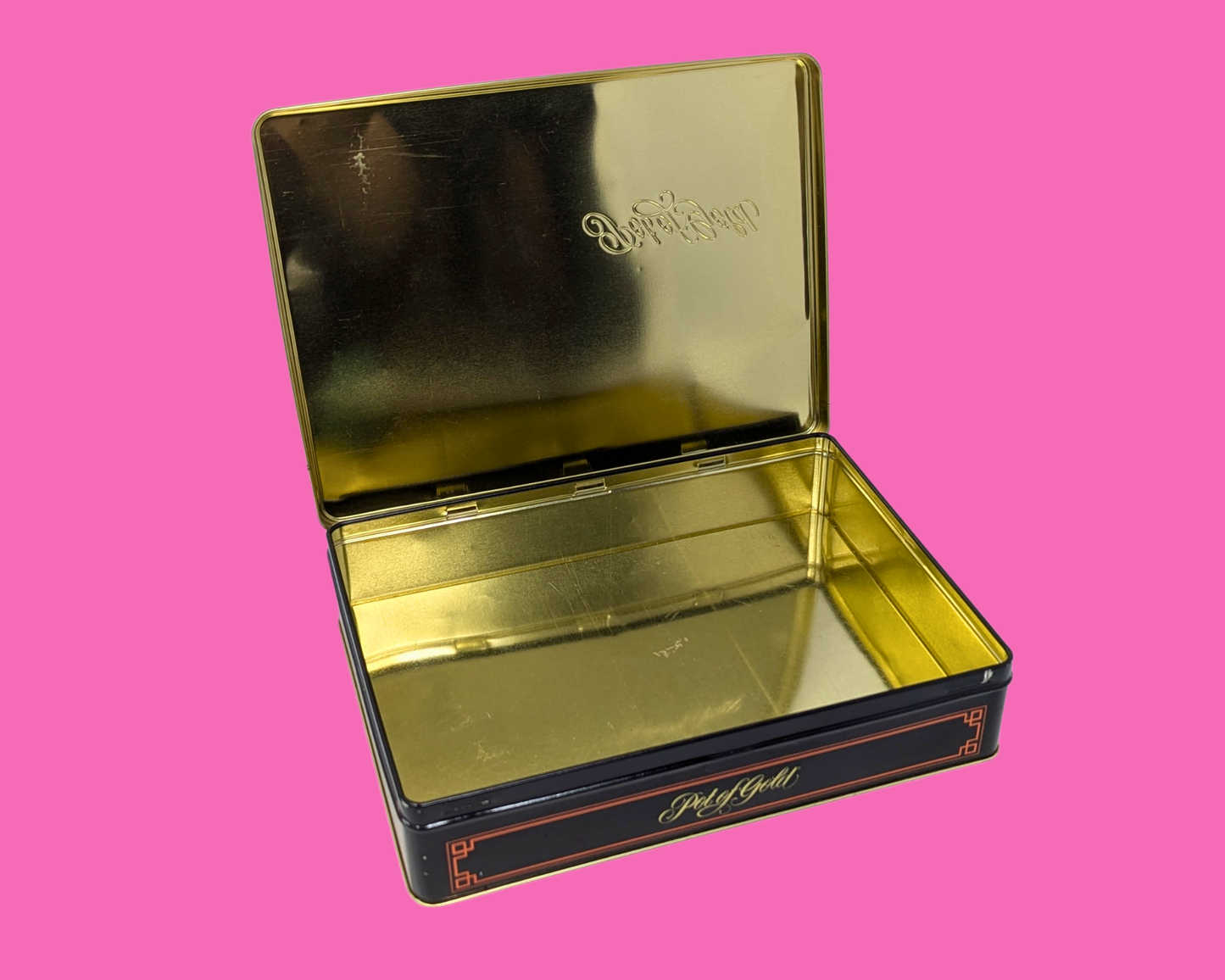 Vintage 1990's Pot of Gold Chocolate Tin Box