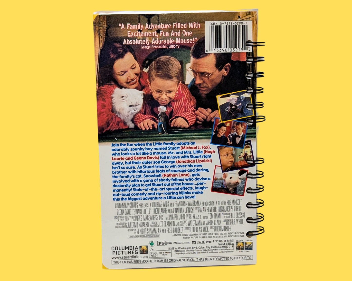 Stuart Little VHS Movie Notebook