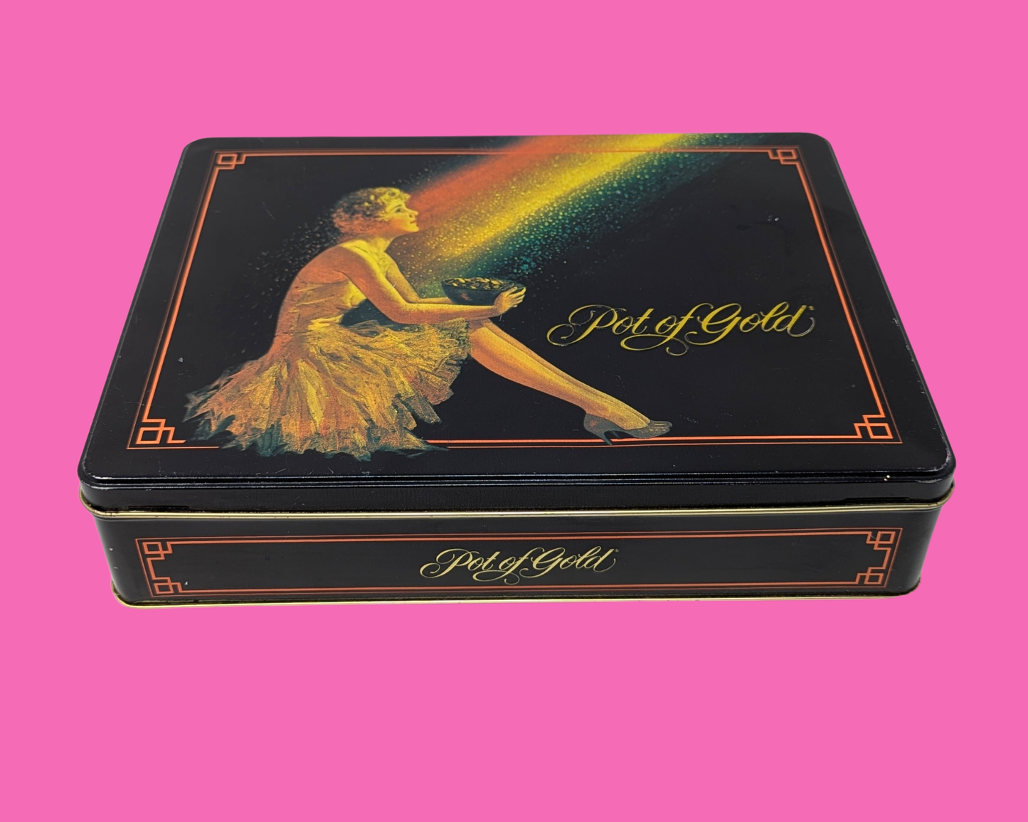 Vintage 1990's Pot of Gold Chocolate Tin Box