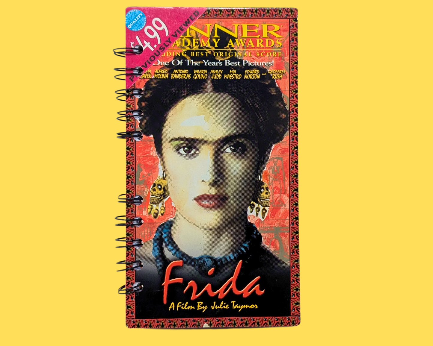 Frida VHS Movie Notebook