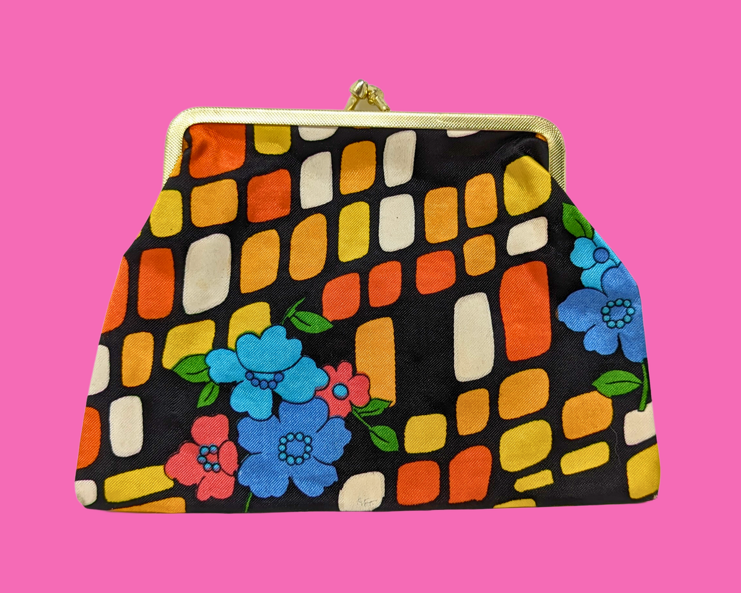 Vintage 1960's Small Groovy Pouch