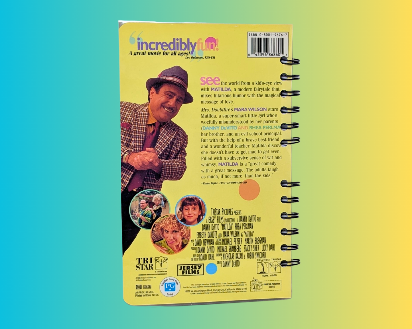 Matilda VHS Movie Notebook