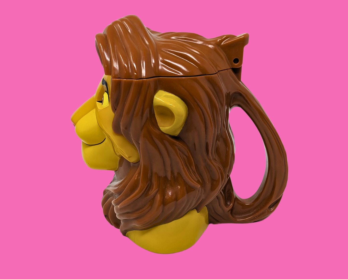 Vintage 1990's Lion King Mufasa Plastic Mug