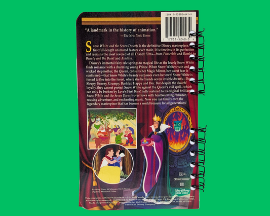 Snow White and the Seven Dwarves, Walt Disney VHS Movie Notebook