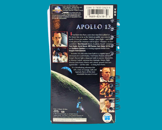 Apollo 13 VHS Movie Notebook