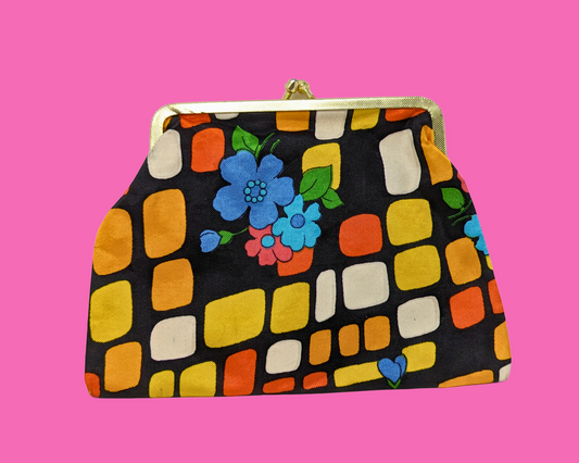 Vintage 1960's Small Groovy Pouch