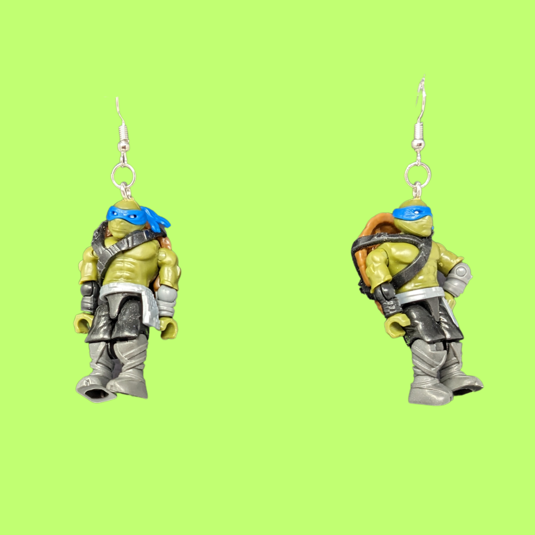 Handmade, Upcycled Teenage Mutant Ninja Turtles Earrings