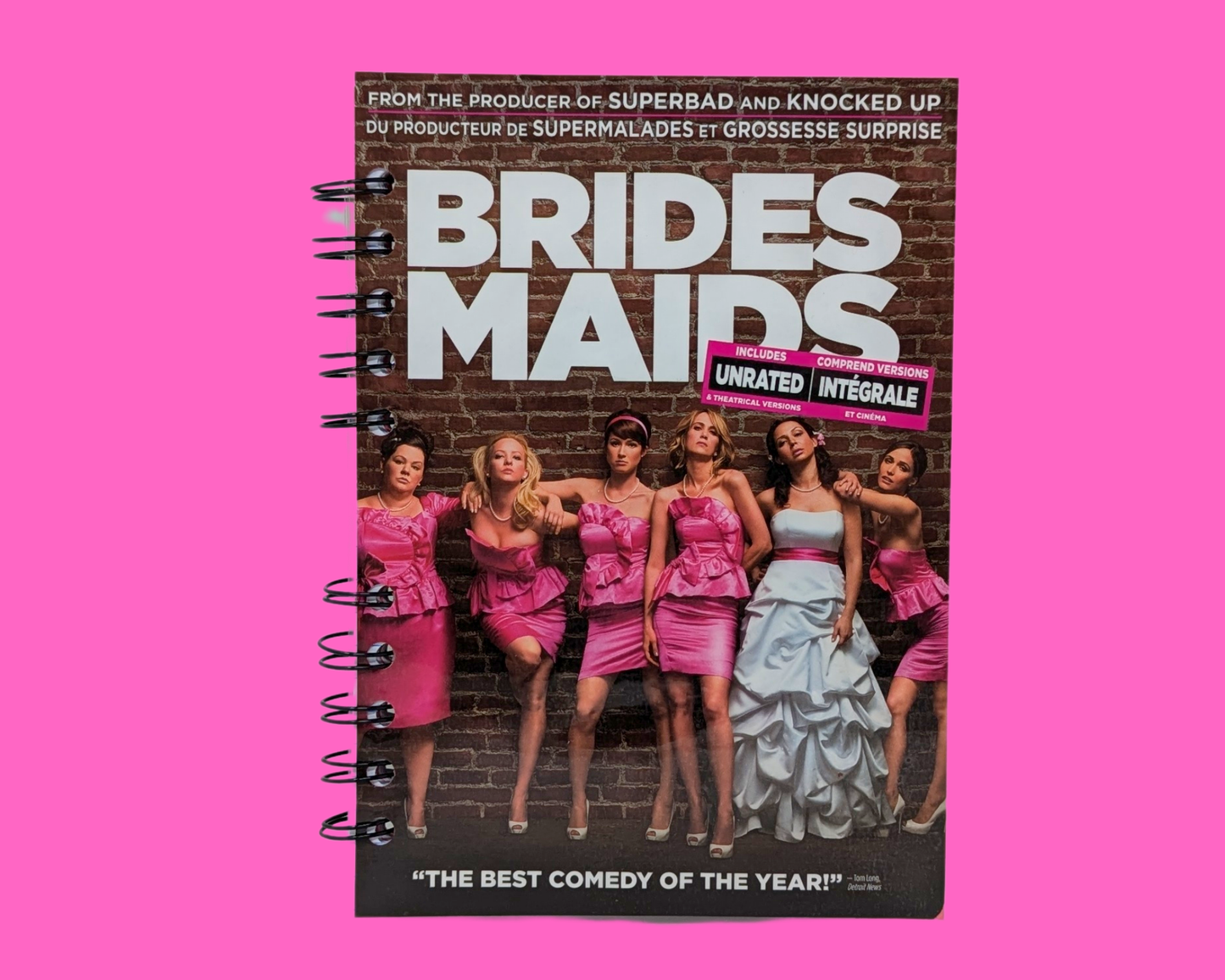 Bridesmaids DVD Movie Notebook